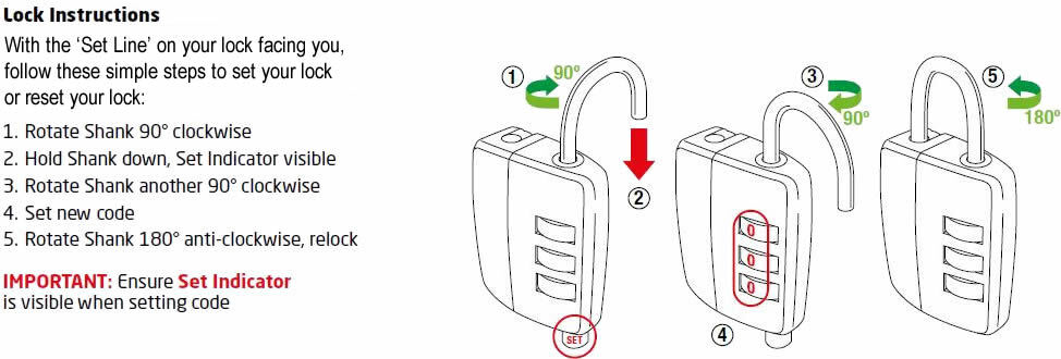 Lock Setting Instructions